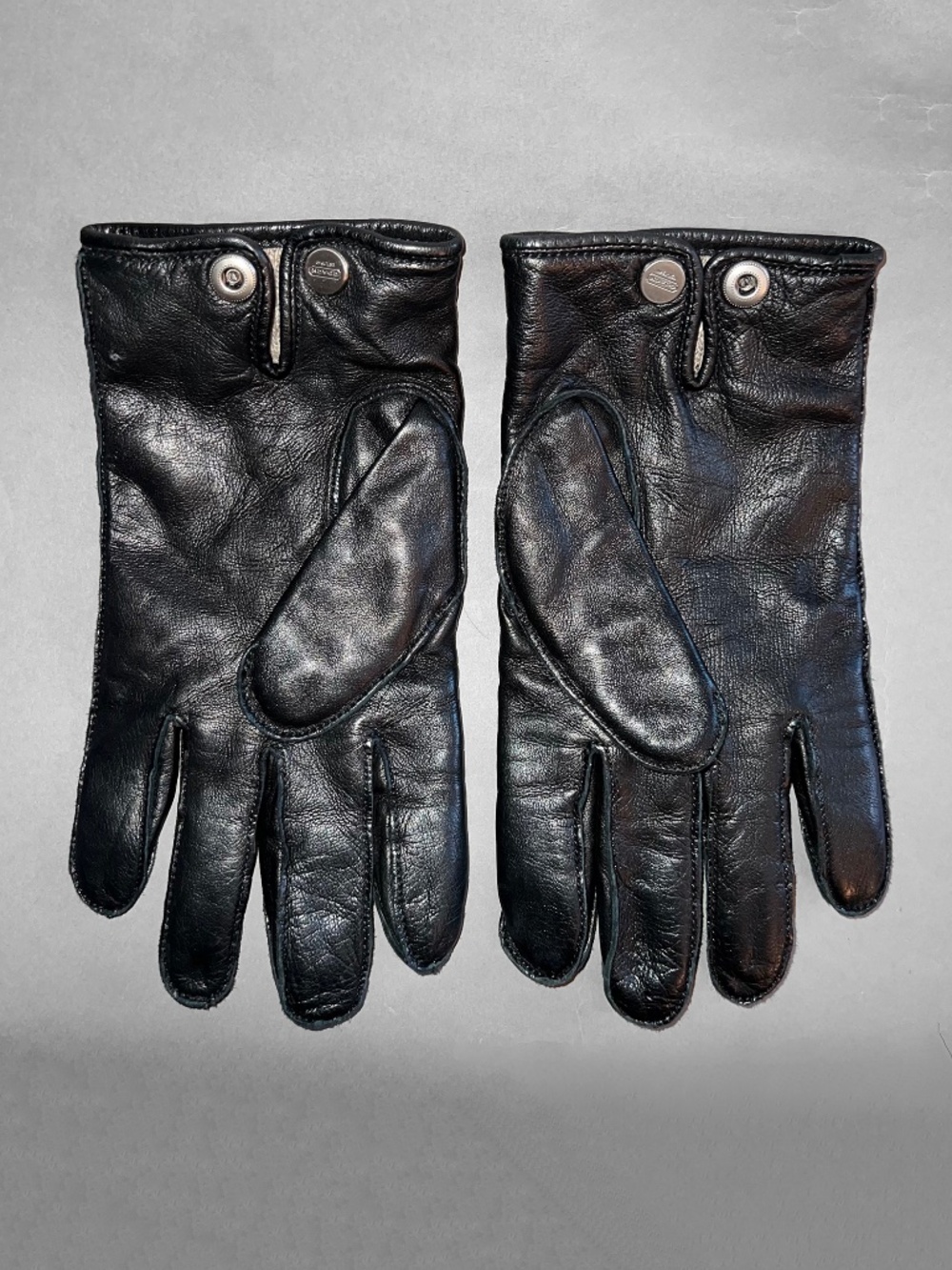 Coach Black Leather Gloves